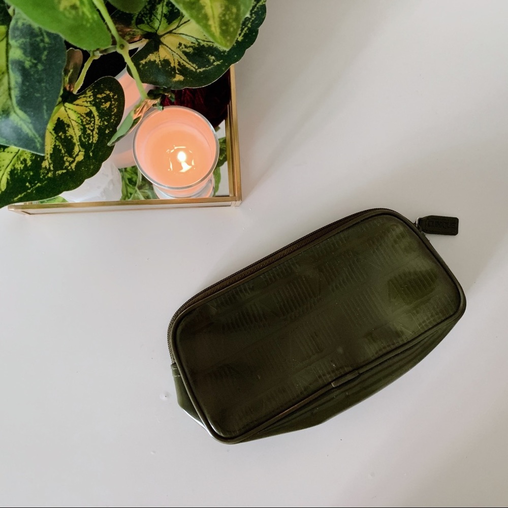 Clinique Olive Makeup Bag